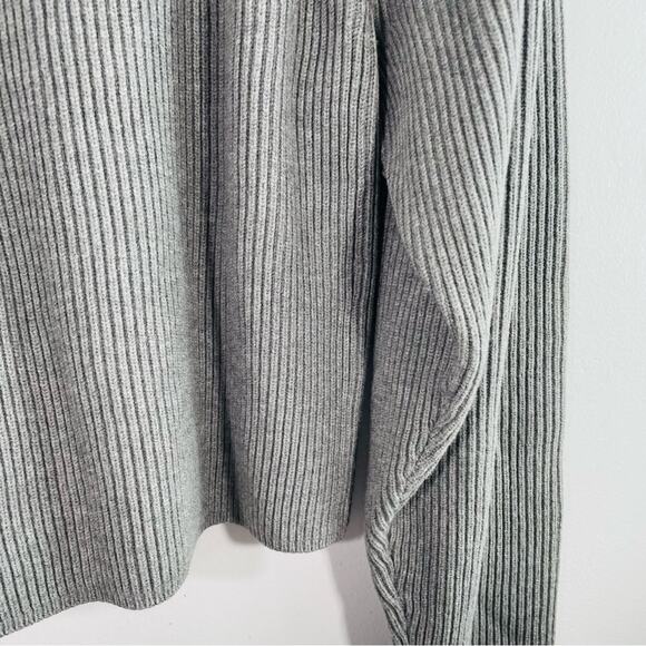 NWT J. Crew Gray Raglan Fitted-Waist Ribbed Crewneck Sweater XL BX110 New - Picture 13 of 14